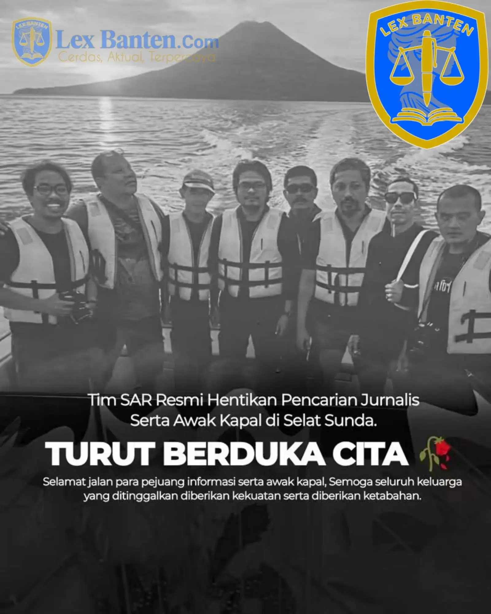 10 Hari Tanpa Kabar, Pencarian 5 Jurnalis dan 3 Kru Kapal di Selat Sunda Resmi Dihentikan