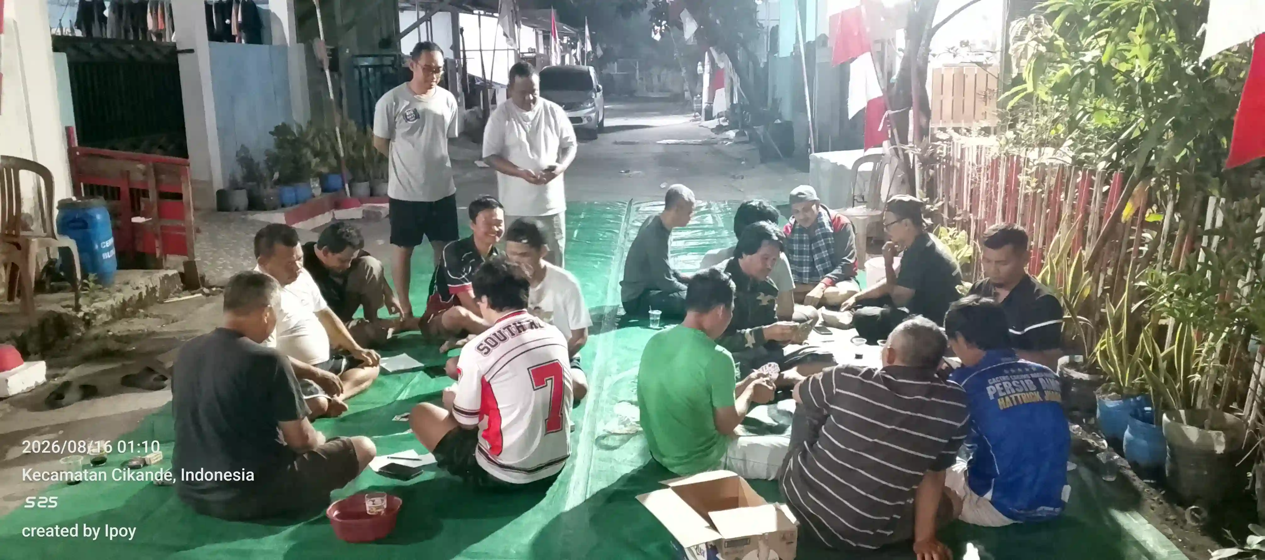 Semarak HUT ke-81 Kemerdekaan RI, Warga Griya Cluster Cempaka Cikande Gelar Lomba Gaple